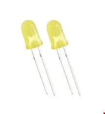 LED ال ای دی 5mm زرد مات پایه کوتاه