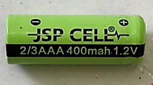 باتری شارژی 2/3 AAA 400mAh JSP CELL