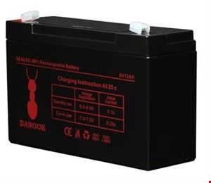 باتری 6 ولت 12 آمپر دانوک 6V 12A DANOOK