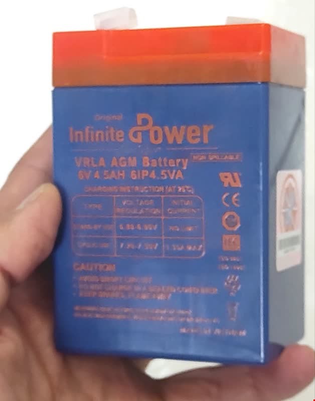 باتری خشک 6V 4.4Ah infinite power