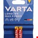 باتری آلکالاین نیم قلمی وارتا AAA VARTA MAX POWER