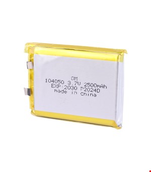 باتری لیتیوم پولیمری 2500mAh 3.7v 104050