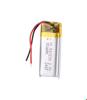 باتری لیتیوم  پولیمری 150mAh 3.7v 501230