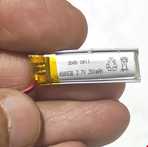 باتری لیتیوم پولیمر 450830 3.7v 200ma