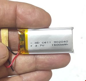باتری لیتیوم پولیمر 902040 3.7v 1500ma