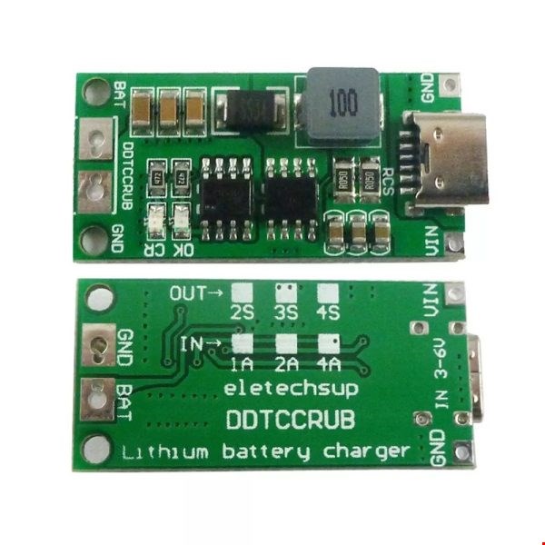 ماژول شارژر و محافظ شارژ فست باتری لیتیومی 3 سل 4 آمپر Type-C