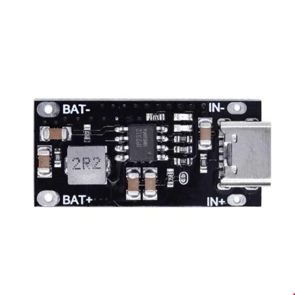 ماژول شارژر باتری لیتیومی 1 سل 3 آمپر IP2312 با ورودی Type-C