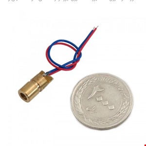 ماژول لیزر نقطه ای قرمز 5mW-5v
