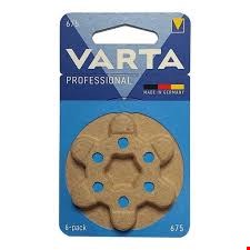 باتری سمعک کد 675    VARTA