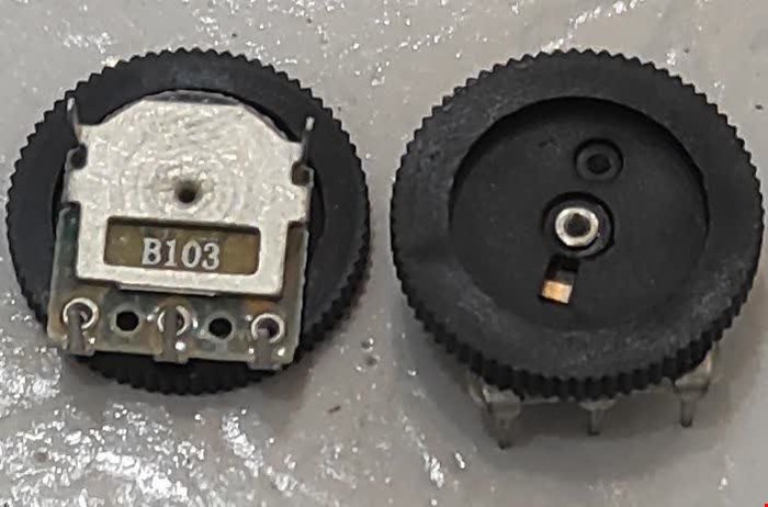 پتانسیومتر (ولوم) 10 کیلو اهم B103