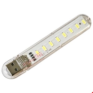 چراغ اضطراری یو اس بی 8 لامپه USB LED مدل 8LED