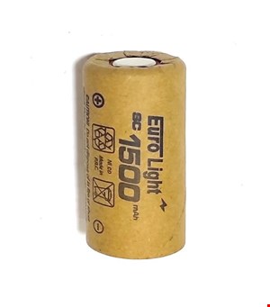 باتری دریل 1.2 ولت 1500mAh جریان بالا 10C مارک Euro Light 
