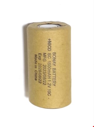 باتری دریل 1.2 ولت 1500mAh جریان بالا 10C مارک SONAY