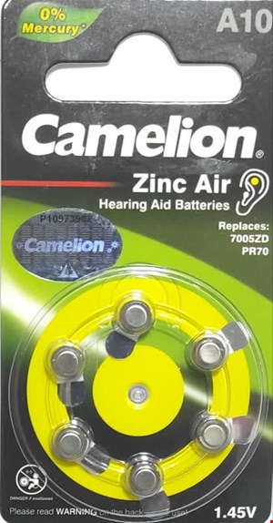 باتری سمعک کملیون کد 10 Camelion