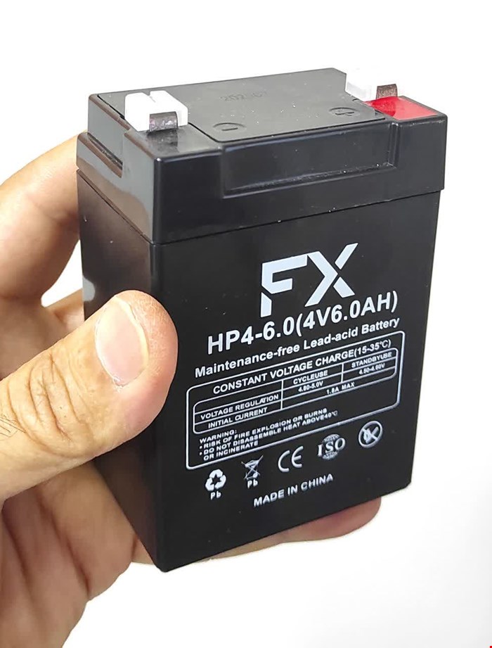 باتری سیلد اسید 4 ولت 6 آمپر FX 4V 6A