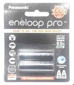 باتری قلمی شارژی ( جفتی ) eneloop pro AA  2550mA