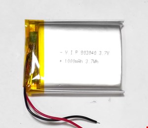 باتری لیتیوم پولیمر 3.7  1000mAh  803048