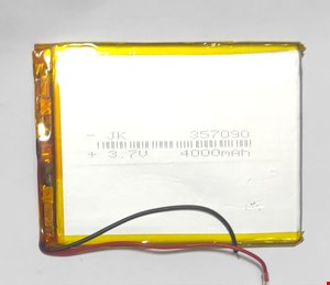 باتری لیتیوم پولیمر 3.7v ظرفیت 4000mAh  357090