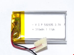 باتری لیتیوم پولیمر  300mAh 502035