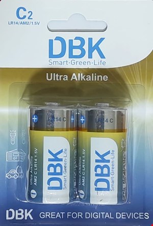 باتری آلکالاین سایز C متوسط  DBK جفتی