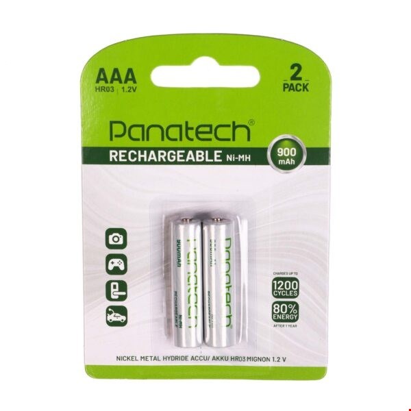 باتری نیم قلمی شارژی پاناتک AAA 1.2V Panatech 900mA