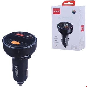  شارژر فندکی و اف ام پلیر بلوتوثی 30 وات HISKA HCC-338