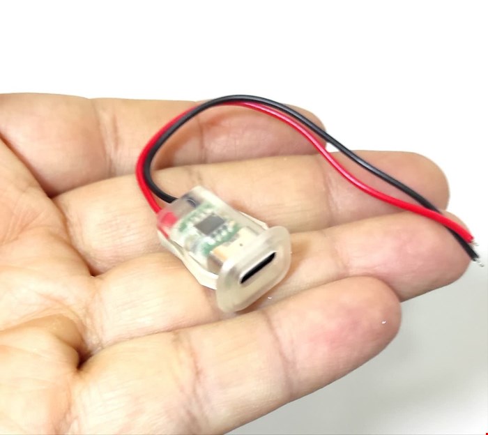 شارژر باتری لیتیومی روپنلی شفاف با ورودی USB Type-C