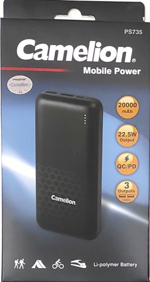 پاور بانک فست شارژ کملیون 20000 میلی آمپر Camelion 22.5w