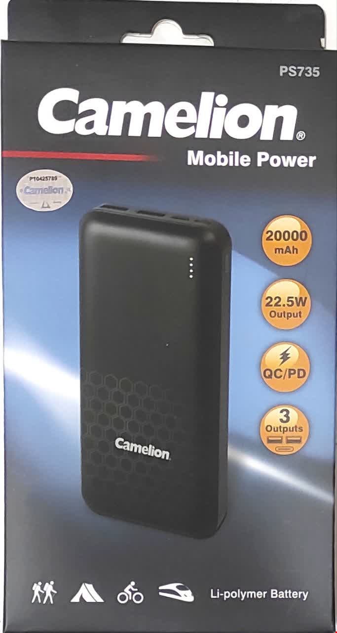 پاور بانک فست شارژ کملیون 20000 میلی آمپر Camelion 22.5w