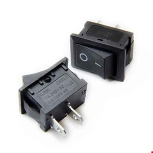 کلید راکر دو پین دو حالته KCD1 2PIN  21x15 mm