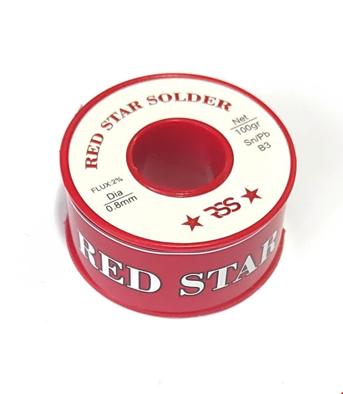 سیم لحیم 0.8 میلیمتر 100 گرمی RED STAR